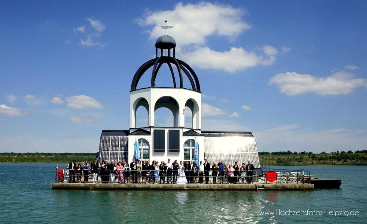 Foto: Heiraten auf der Vineta am Strmthaler See bei Leipzig  (Standesamt Gropsna)